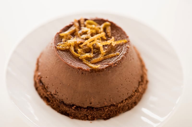 Pudim de Chocolate com Laranja Bahia - Business Class
