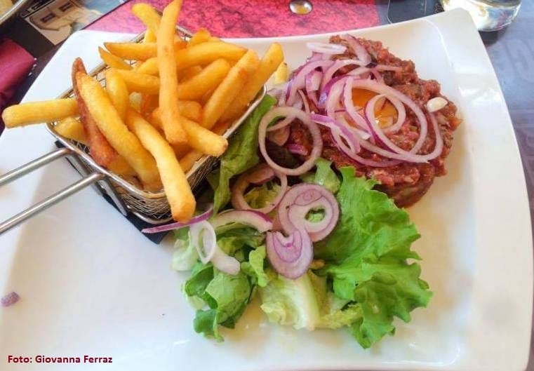 Mozi - O almoco no restaurante de epernay que falo do tartare