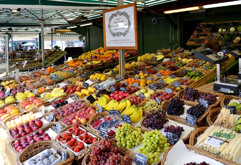 Mercado Viktualienmarkt em Munique