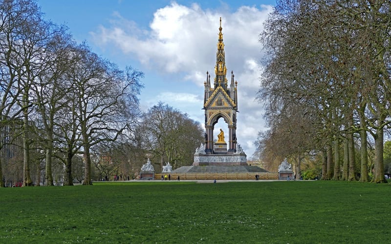 Área verde em Londres: Hyde Park