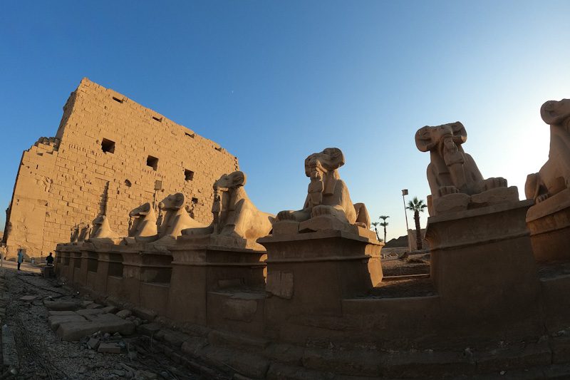 Templo em Luxor no Egito