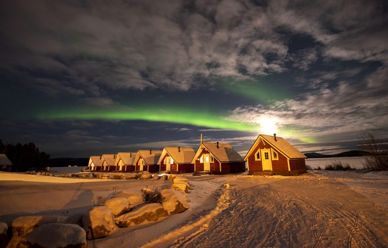 Aurora boreal na Lapônia