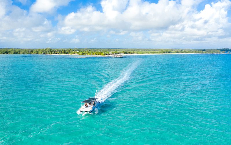 Passeio de barco nas Ilhas das Bahamas
