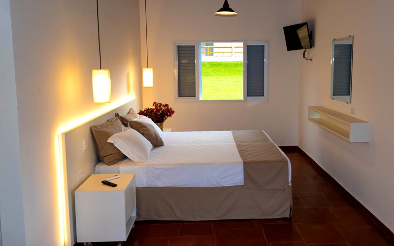 Interior dos chalés