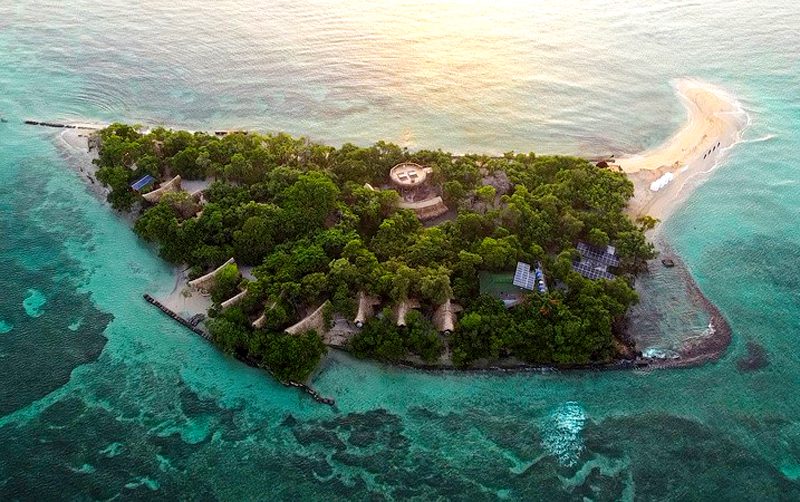 Ilha Corona, na costa da Colômbia