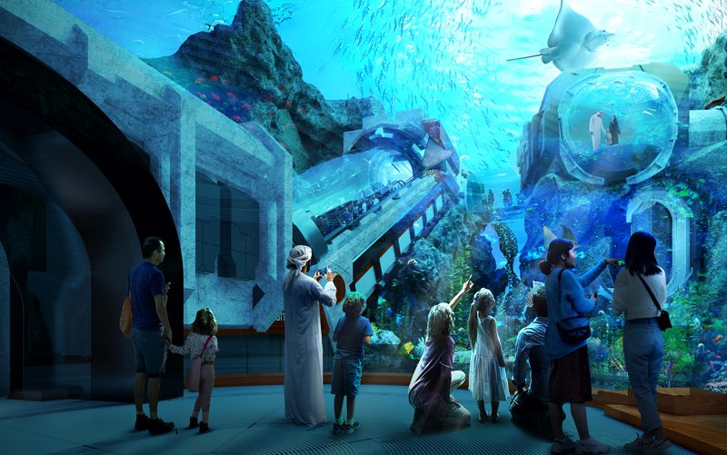 Aquário do SeaWorld Abu Dhabi