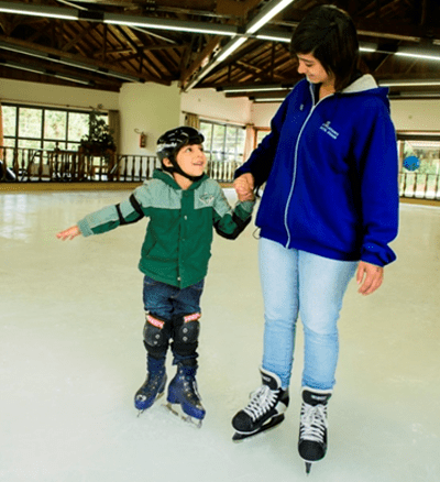 Patinação no gelo em Monte Verde (MG)