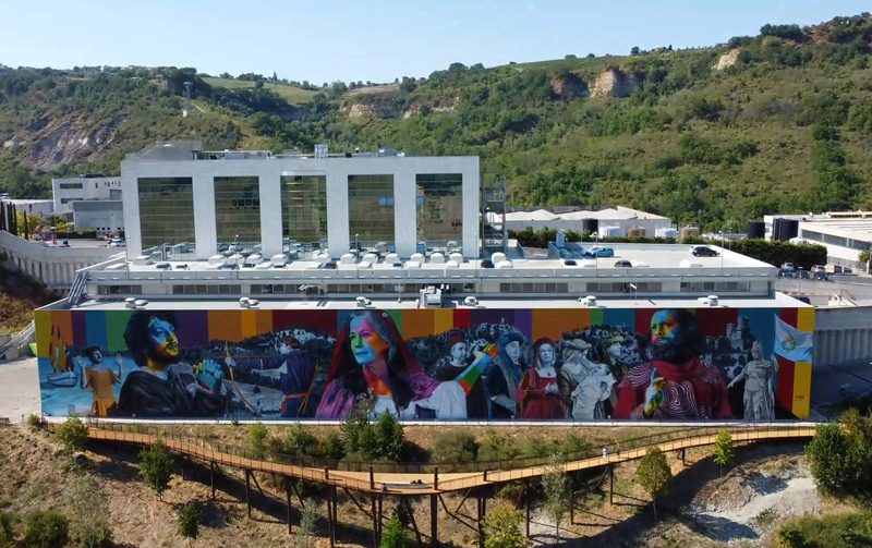 Mural de Kobra é atração turística e vira selo em San Marino
