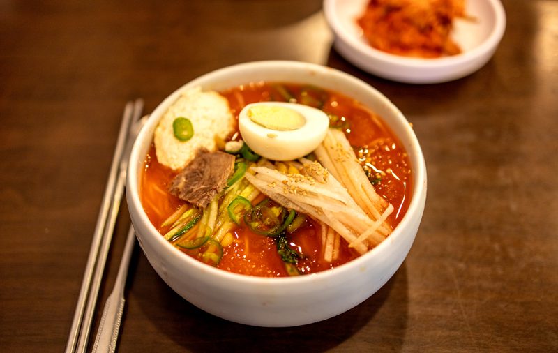 Comida típica em Morioka no Japão