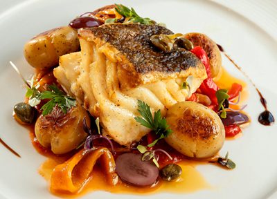 Bacalhau à Napolitana do chef Fábio Andrade do Windsor Tower