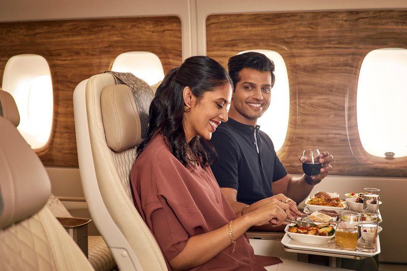 Vinhos de classe mundial a bordo das aeronaves da Emirates