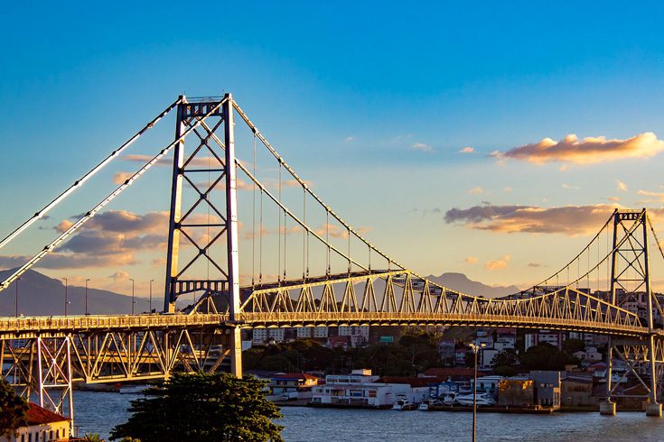 Ponte Hercílio Luz em Florianópolis