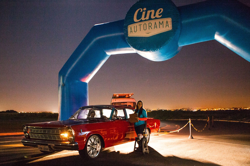 Cine drive-in em São Paulo