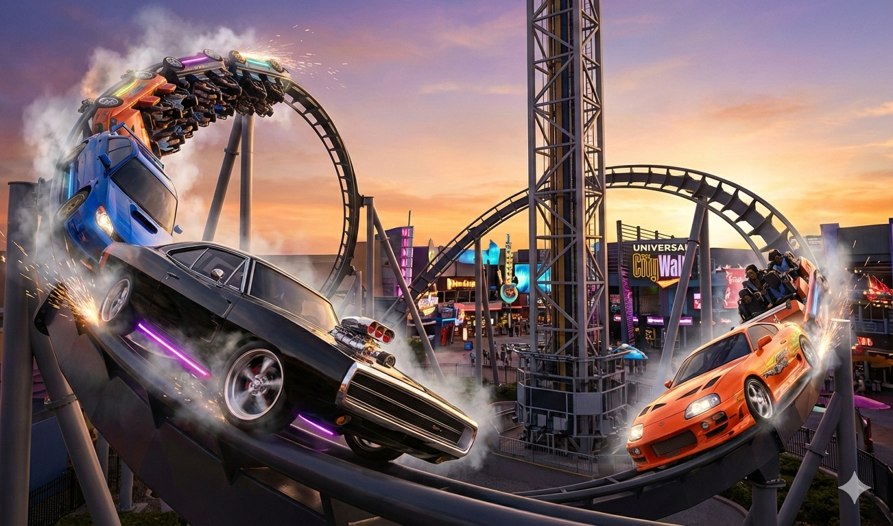 Universal Orlando terá montanha-russa de Velozes e Furiosos