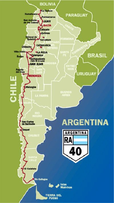 Rota 40 na Argentina