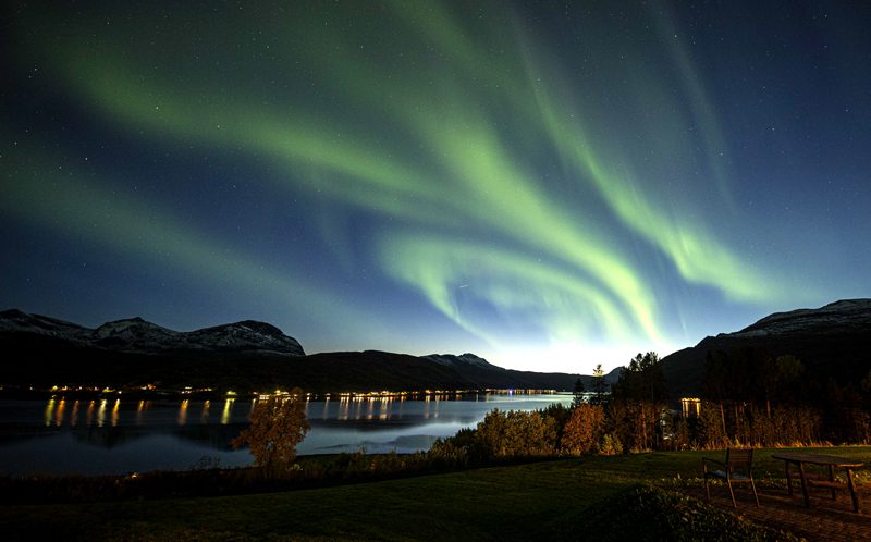 Aurora boreal na Noruega