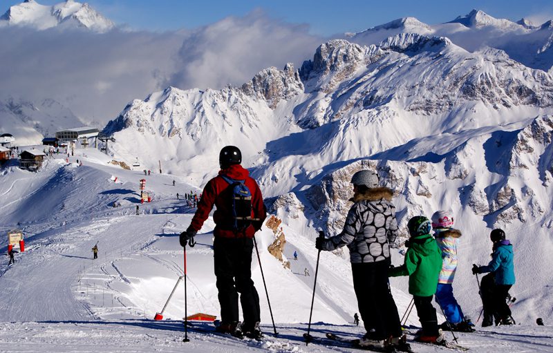 Estação de esqui em Courchevel