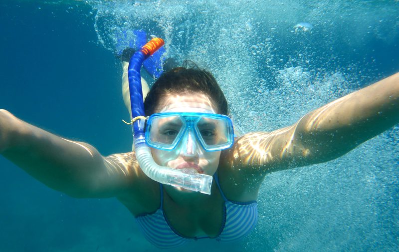 Mergulho com snorkel
