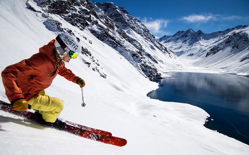 Estação de esqui Portillo no Chile