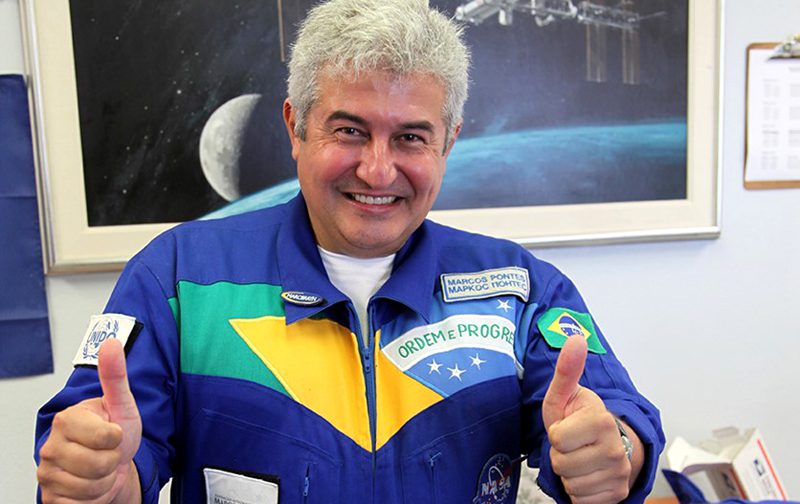 Astronauta brasileiro no NASA Kennedy Space Center em julho