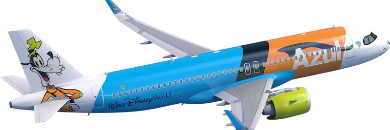 Azul revela imagens da aeronave temática inspirada no Pateta