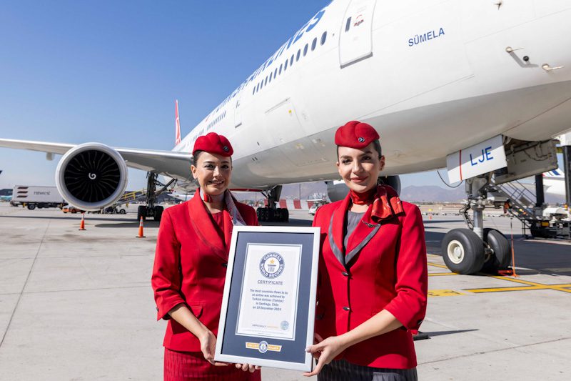 Turkish Airlines alcança marco histórico ao iniciar voos ao Chile