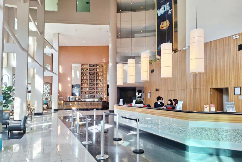 Recepção do Cyan Resort