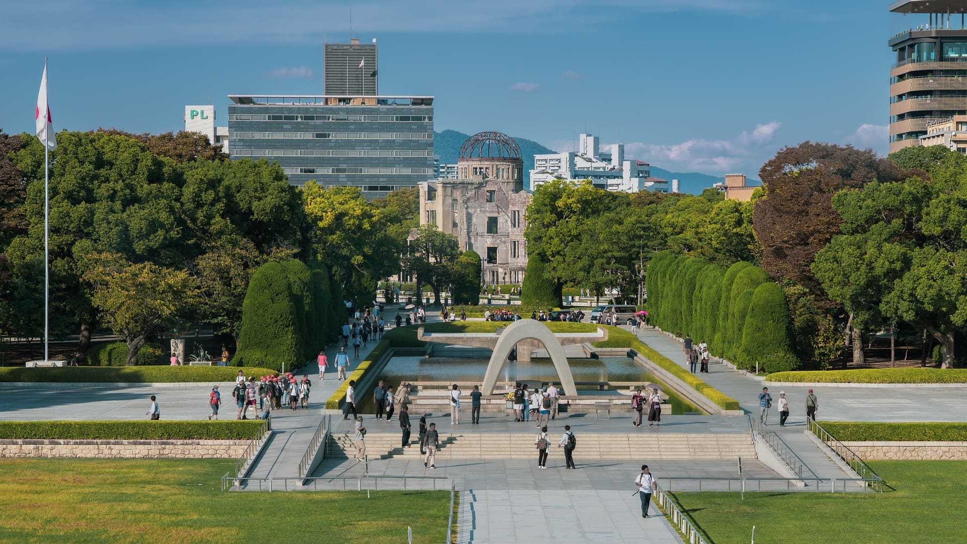 Parque da Paz em Hiroshima no Japão