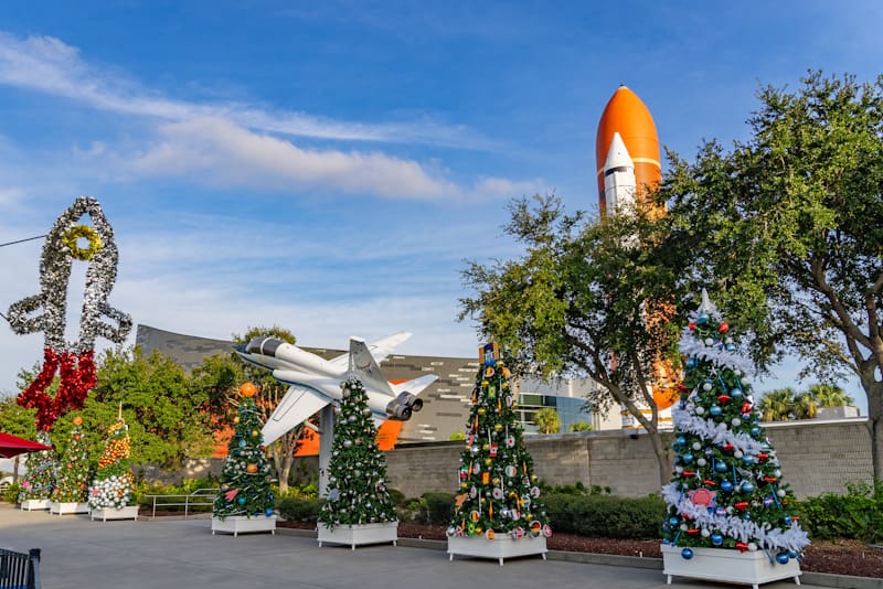 Natal com show de drones no Kennedy Space Center