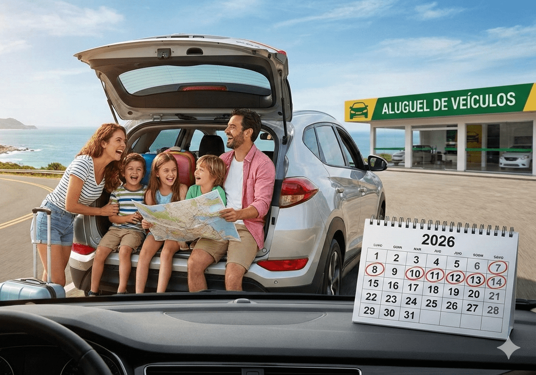 2026 terá feriadões ideais para viagens de carro