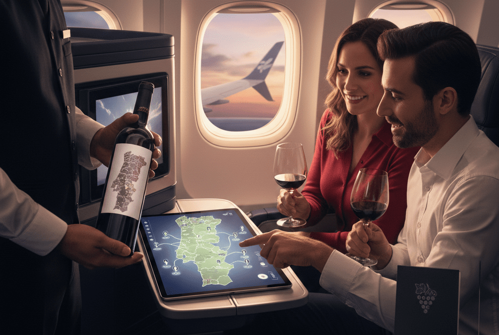 TAP Air Portugal lança carta de vinhos com mapa interativo