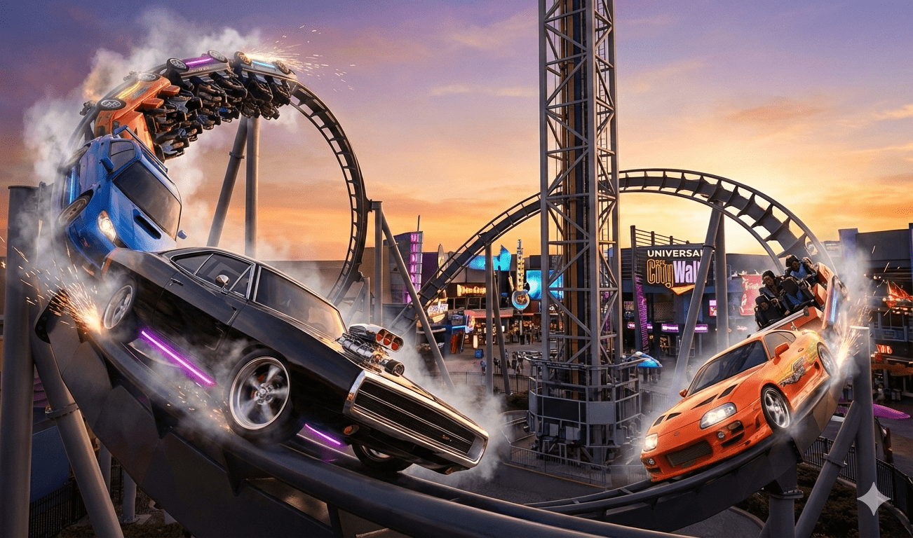 Universal Orlando terá montanha-russa de Velozes e Furiosos