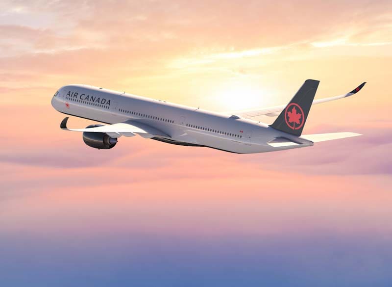 Air Canada recebe Airbus A350-1000 para rotas internacionais