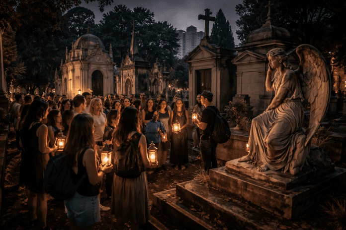 Cemitério da Consolação: passeio noturno destaca mulheres