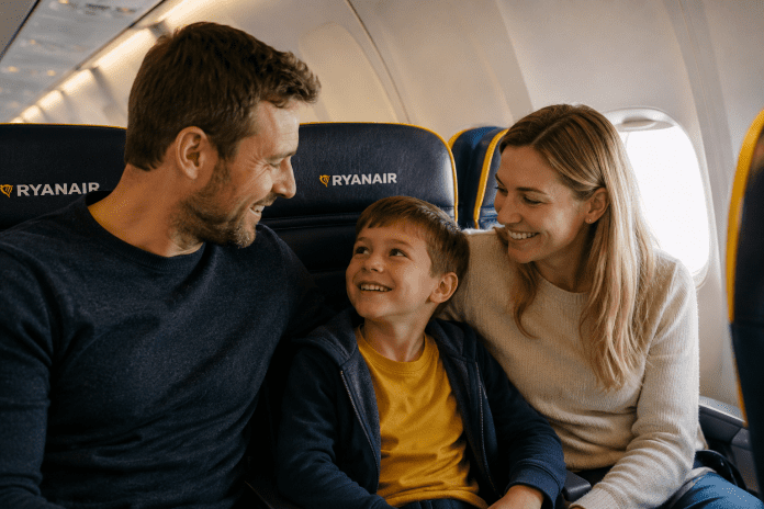 Ryanair elimina taxa para famílias sentarem juntas nos voos